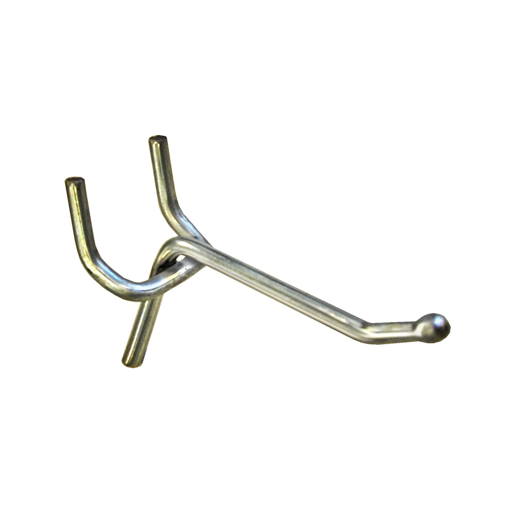 Azar Displays All-Wire Galvanized Pegboard and Slatwall Hooks, 50-Pack