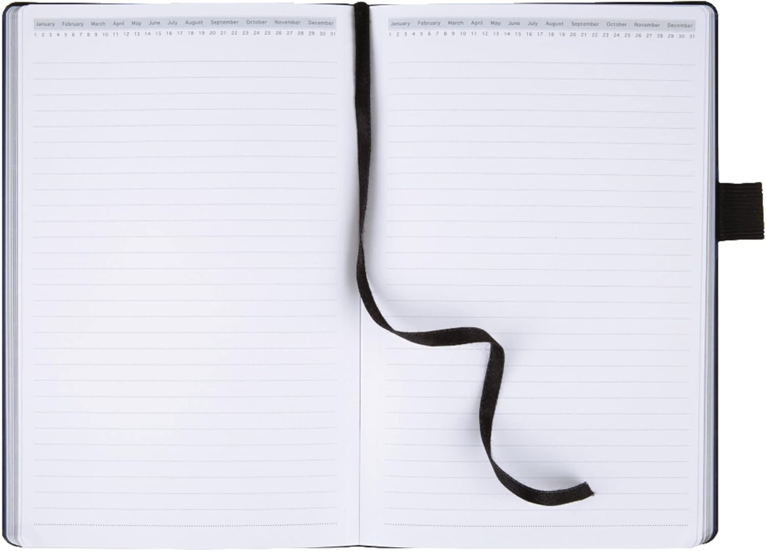 Office Depot® Brand Premium Hardcover Business Journal, 8 1/2" x 5 1/2", Narrow Ruled, 192 Pages (96 Sheets), Black