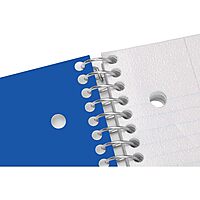 Office Depot® Brand Stellar Poly Notebook, 8 1/2" x 11", 3 Subject, College Ruled, 300 Pages (150 Sheets), Blue