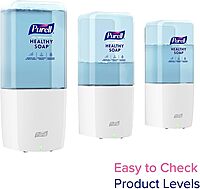 PURELL Healthy Soap ES10 Automatic Wall-Mounted Hand Soap Dispenser, White (8330-E1)