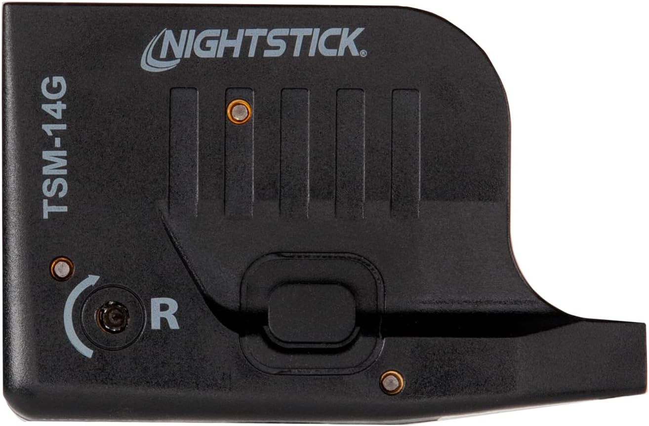 TSM 14G-Lumen Rechargeable Tactical Light withGreen Laser - IP-X4 Water-Resistant Laser Light Combo for Glock G43X MOS & G48