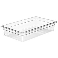 Cambro 14CW 13.7 qt Capacity, 20-7/8" Length x 12-3/4" Width x 4" Depth, Camwear Clear Polycarbonate Full Size Food Pan