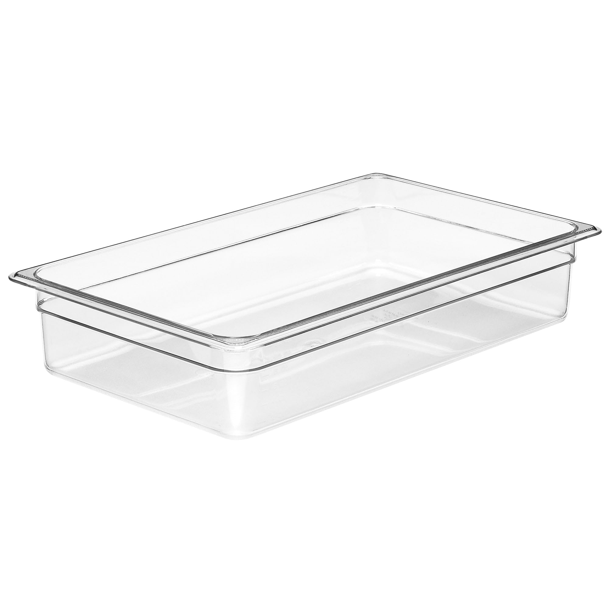 Cambro 14CW 13.7 qt Capacity, 20-7/8" Length x 12-3/4" Width x 4" Depth, Camwear Clear Polycarbonate Full Size Food Pan