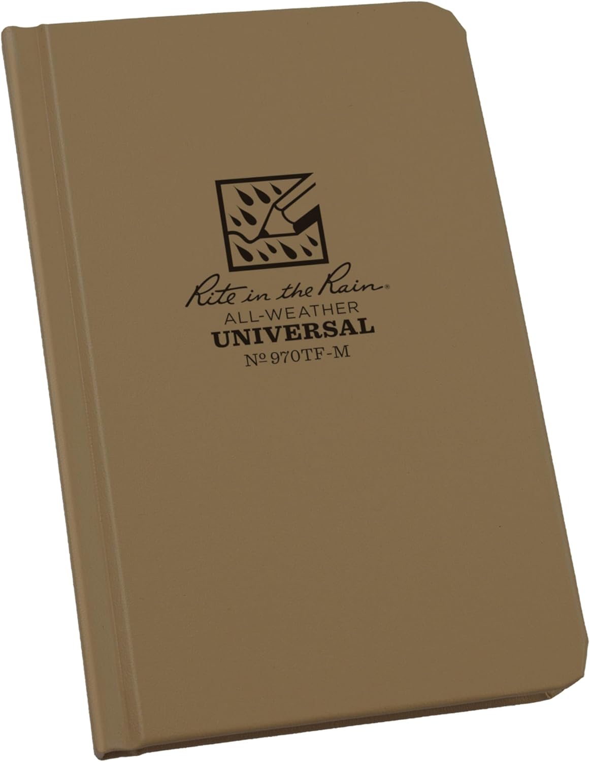 RITE IN THE RAIN Weatherproof Hardcover Pocket Notebook, Universal Rule, 160 Pages
