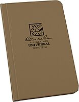 RITE IN THE RAIN Weatherproof Hardcover Pocket Notebook, Universal Rule, 160 Pages