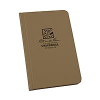 RITE IN THE RAIN Weatherproof Hardcover Pocket Notebook, Universal Rule, 160 Pages