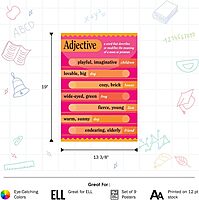 BARKER CREEK Grammar Posters, 13-3/8 x 19 Inches, Set of 9