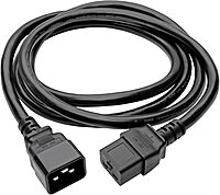 Tripp Lite Heavy-Duty Computer Power Extension Cord for Servers and Computers 20A, 12AWG (IEC-320-C19 to IEC-320-C20) 6-ft.(P036-006)