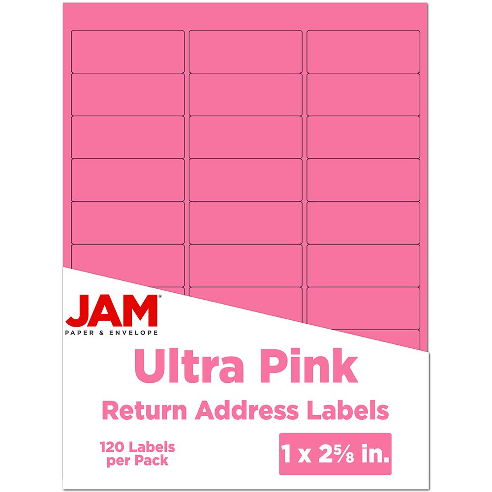 JAM PAPER Mailing Address Labels - Self-Adhesive Rectangular