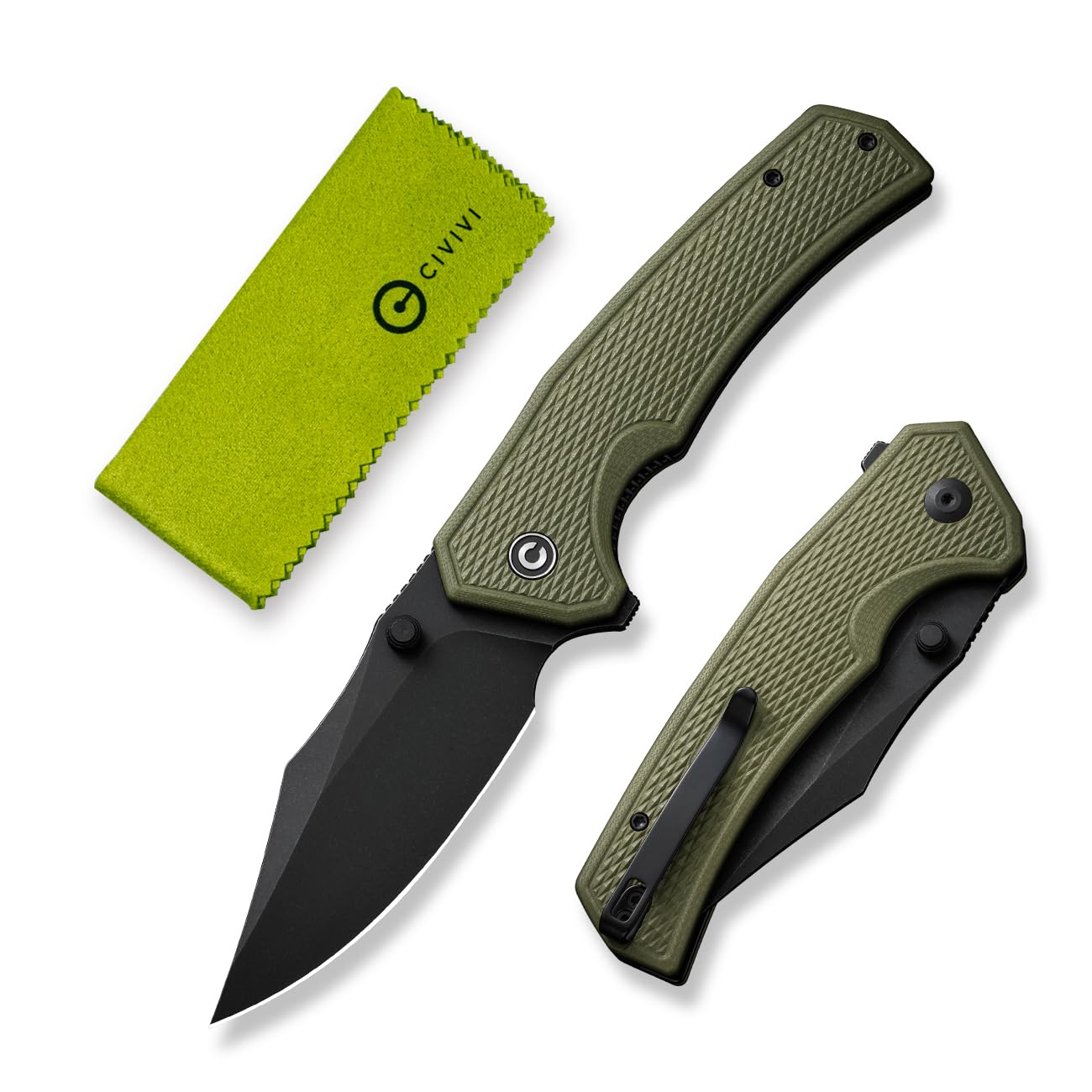 CIVIVI Vexillum Folding Knife for Outdoor and EDC, Flipper Pocket Knife with Thumb Stud Opener