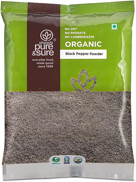 PURE&SURE - ORGANIC BLACK PEPPER POWDER 100GM