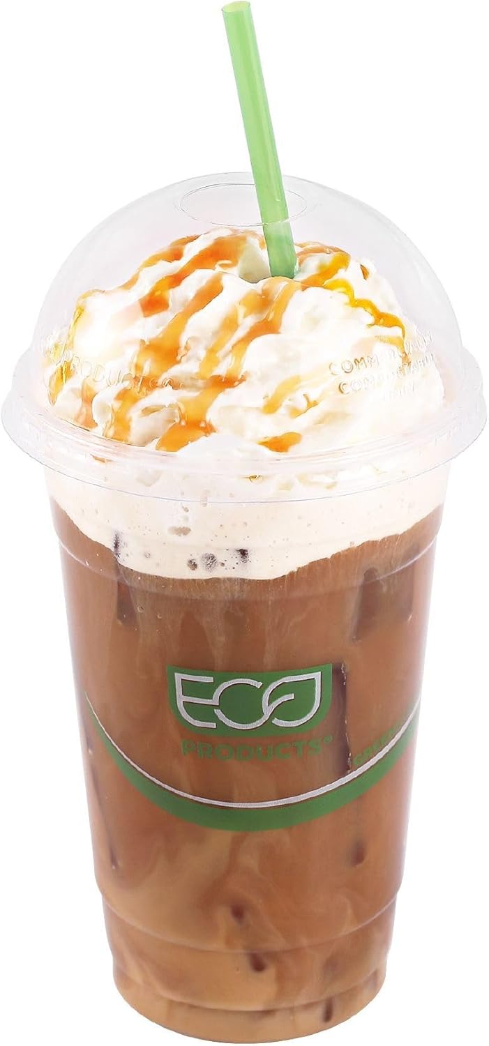 ECO-PRODUCTS GreenStripe Compostable Cold Cup Lids (PLA)