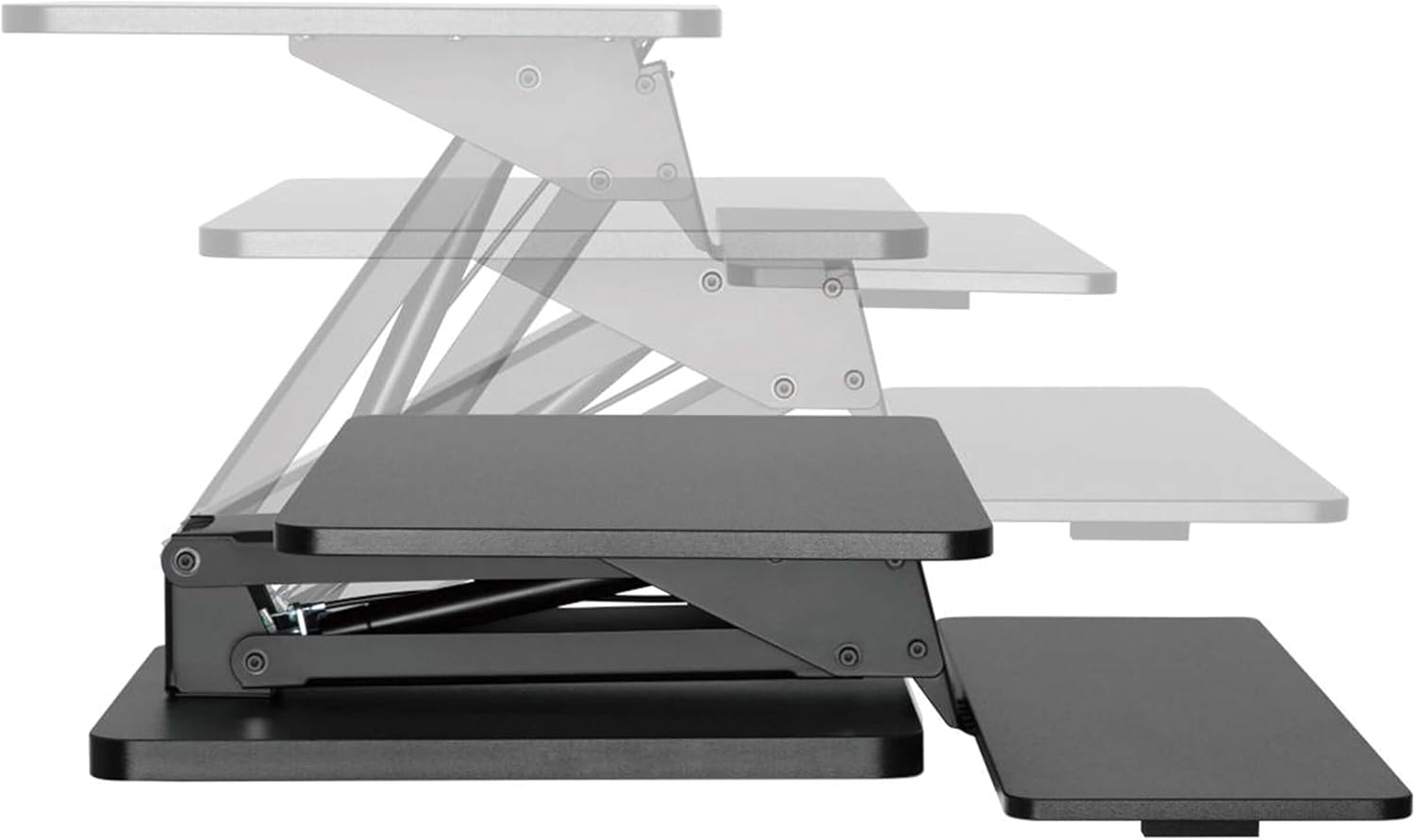 Tripp Lite Safe-IT Sit Stand Desk Converter Desktop Workstation, 23.6 x 15.7 inch Monitor or Laptop Surface
