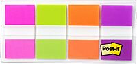 Post-it Flags, .94 in. x 1.7 in., 8 Dispensers, 20 Flags/Dispenser, Assorted Colors, Back to School Supplies for Students, Flags for Textbooks