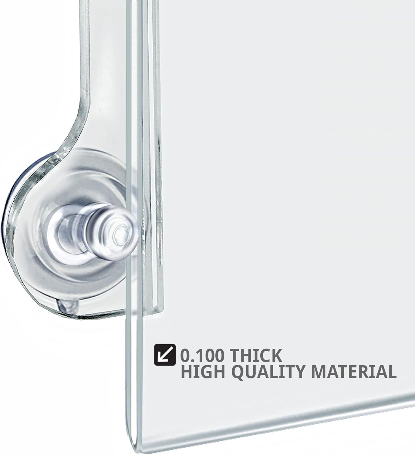 AZAR DISPLAYS Acrylic Window/Door Sign Holders with Suction Cups