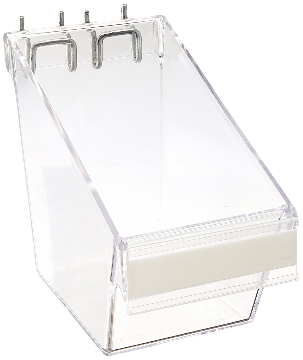 Azar Displays Clear Display Buckets for Pegboard, Slatwall and Countertop