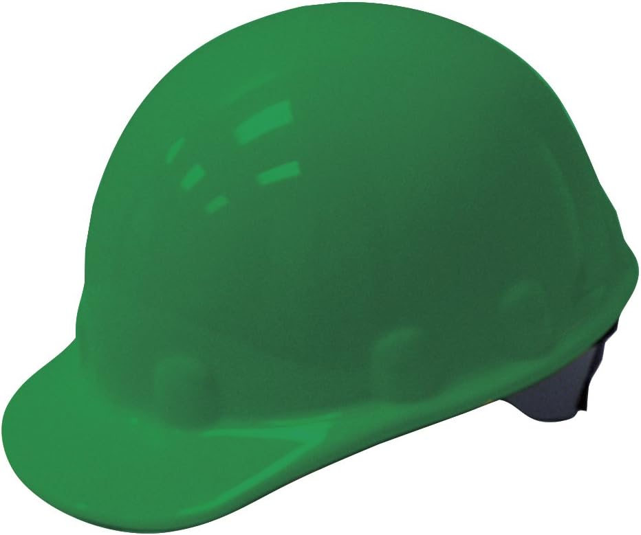 Fibre-Metal by Honeywell E2SW74A000 Super Eight Swing Strap Cap Style Hard Hat, Green