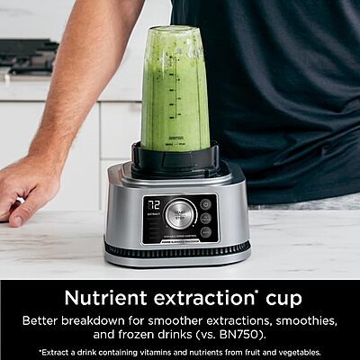 Ninja Blender For Kitchen | Food Processor Combo System | Smoothie Maker & Nutrient Extractor | 6 Functions for Bowls