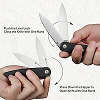 SENCUT Bocll II Pocket Folding Knife - D2 Drop Point, G10 Handle