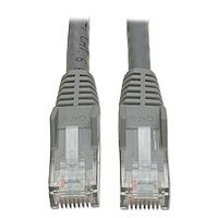 Tripp Lite Cat6 Gigabit Snagless Molded Patch Cable (RJ45 M/M) - Gray, 10-ft.(N201-010-GY)
