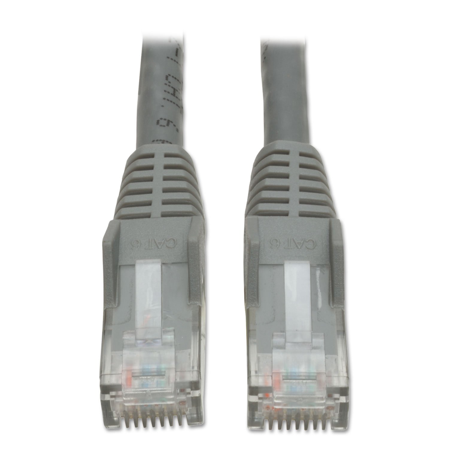 Tripp Lite Cat6 Gigabit Snagless Molded Patch Cable (RJ45 M/M) - Gray, 10-ft.(N201-010-GY)