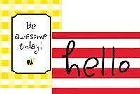 Barker Creek Poster Duet Set, Hello! You're Awesome, Set of 2 Posters, Welcome Your Colleagues and Students with These