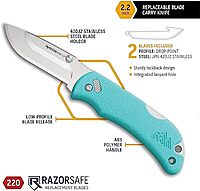 OUTDOOR EDGE Razor Mini Folding Pocket Knife with RazorSafe