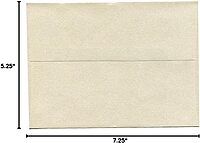 JAM PAPER Opal Stardream Metallic Invitation Envelopes