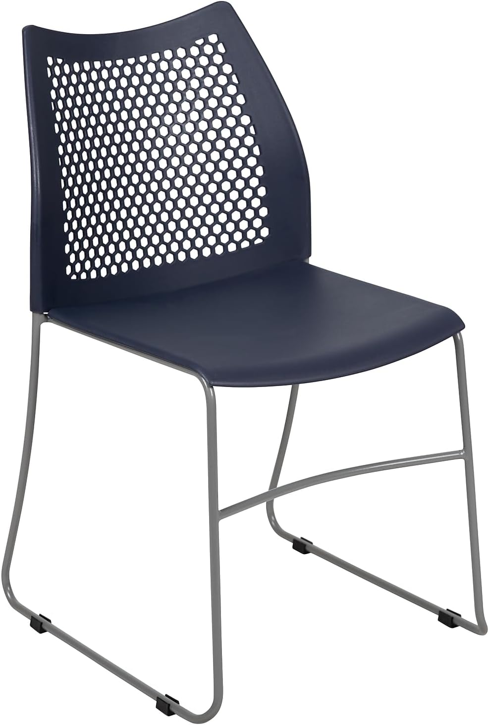 Flash Furniture HERCULES Series 661 lb Capacity Stack Chair with Air-Vent Back and Sled Base