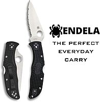 SPYDERCO Endela Lightweight Folding Knife with VG-10 Blade and FRN Handle