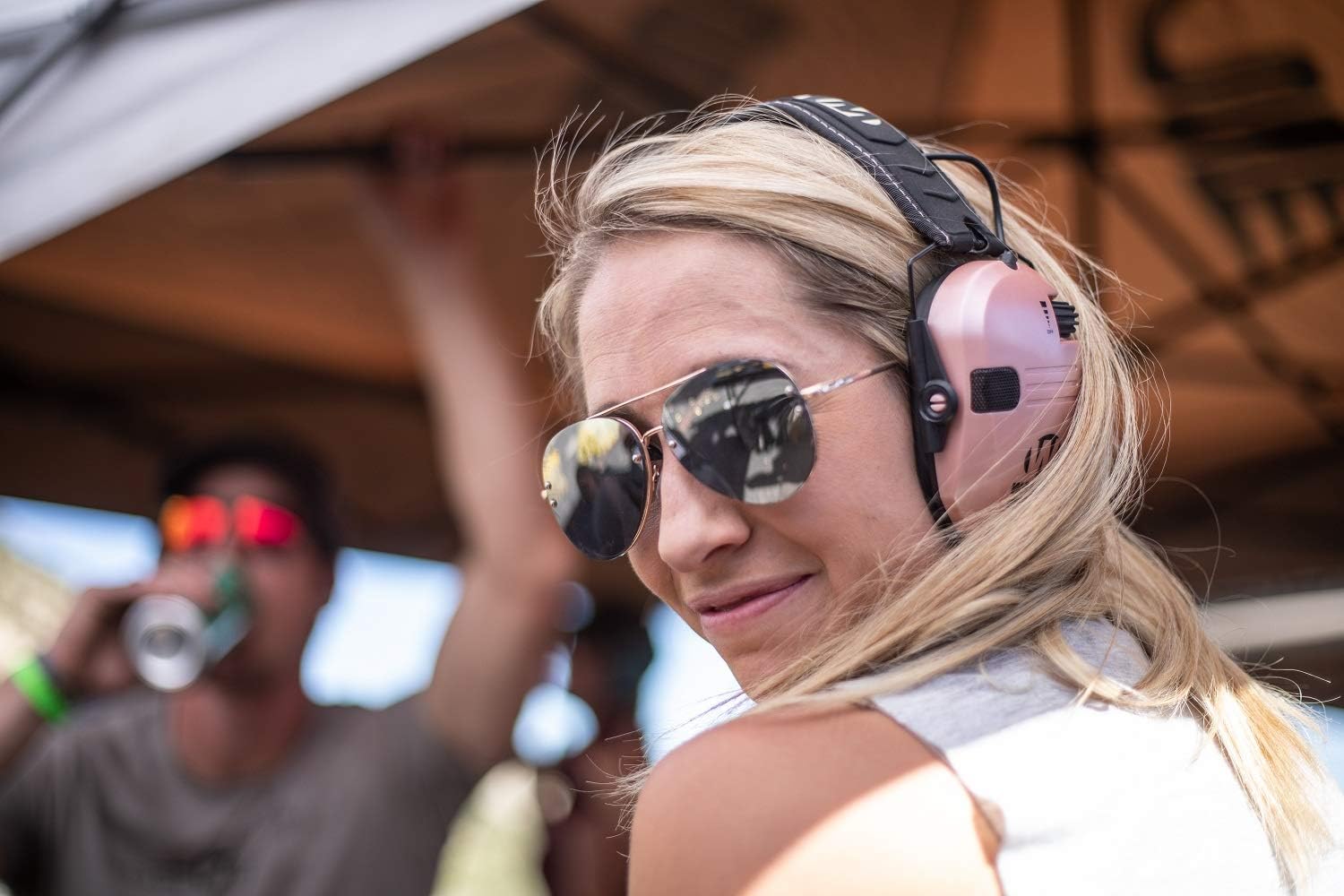 WALKER'S Razor Slim Electronic Earmuffs Ultra Low-Profile Folding Hearing Protection