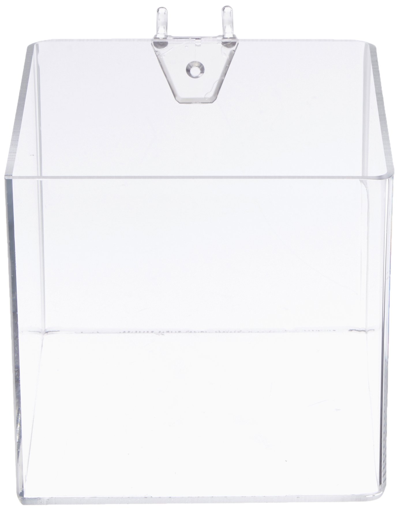 Azar Displays Brochure Holder Cubes, Clear Acrylic Cube Bins, Pack Of 4