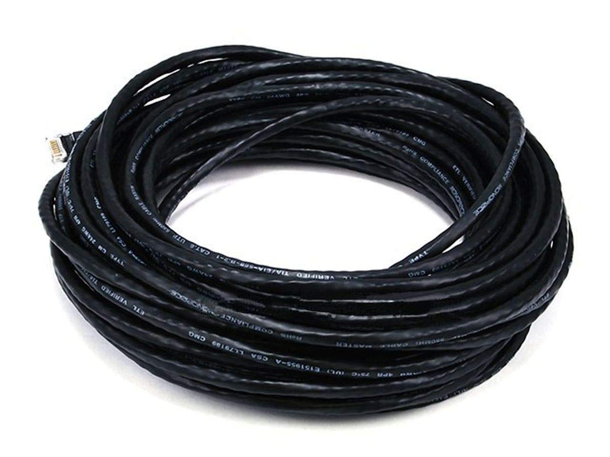 Monoprice Cat6 24AWG UTP Ethernet Patch Cable - Snagless RJ45, 550MHz, Pure Bare Copper