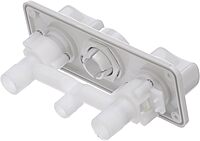 RT2498 Elegance Combination Faucet/Shower, Pull-Out Handheld Mixer Unit, Hot and Cold Water, 5.5-Foot Hose, White ABS