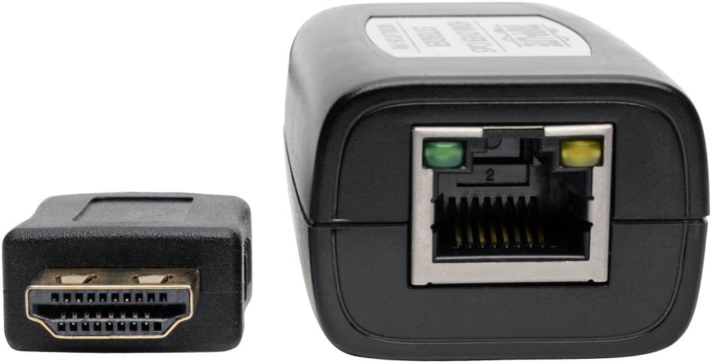 Tripp Lite HDMI Over Cat5 / Cat6 Extender, Receiver for Video and Audio 1920x1200 1080p at 60Hz (B126-1P0), Black, 100 Feet