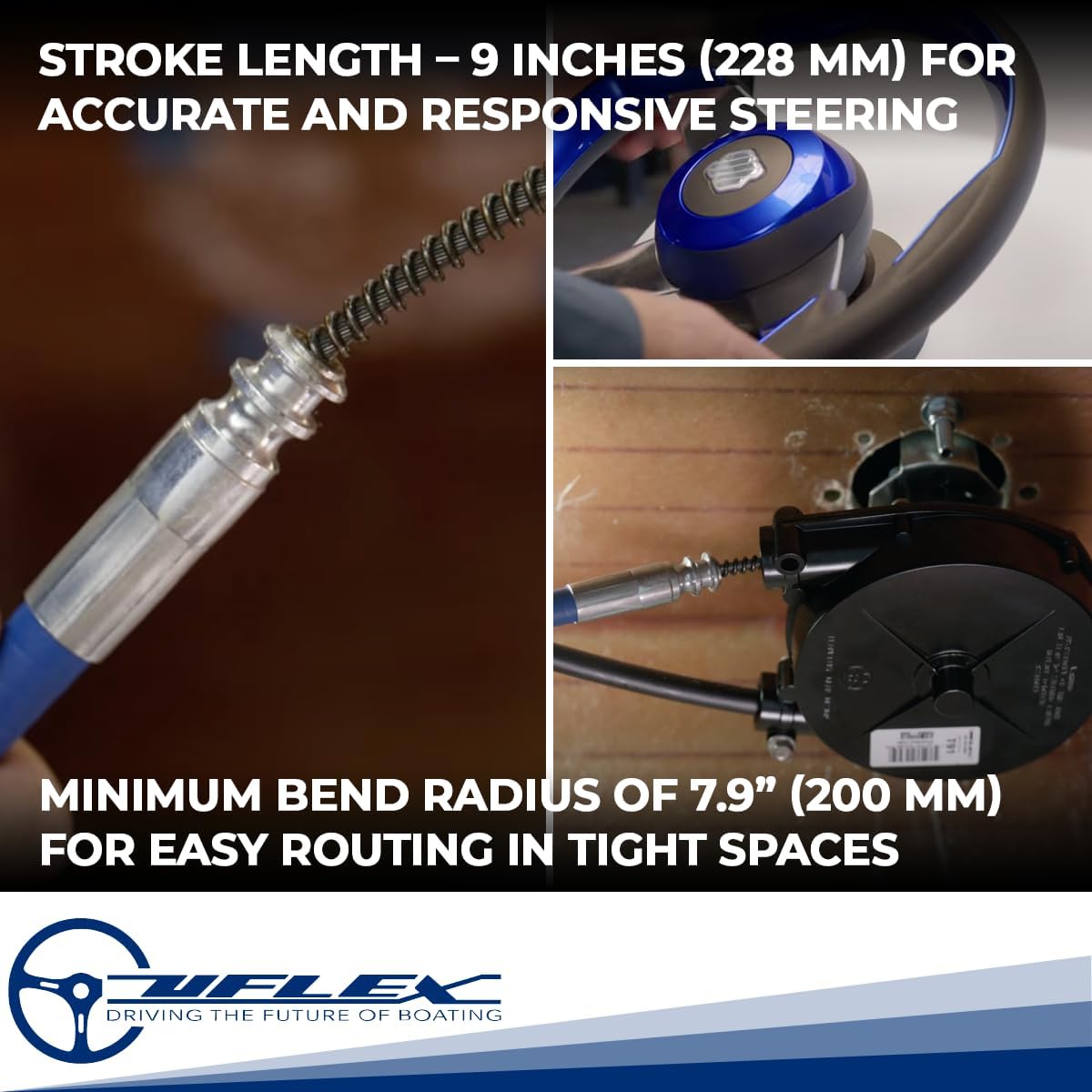 UFlex M66 12' Fast Connect Rotary Steering Cable Universal