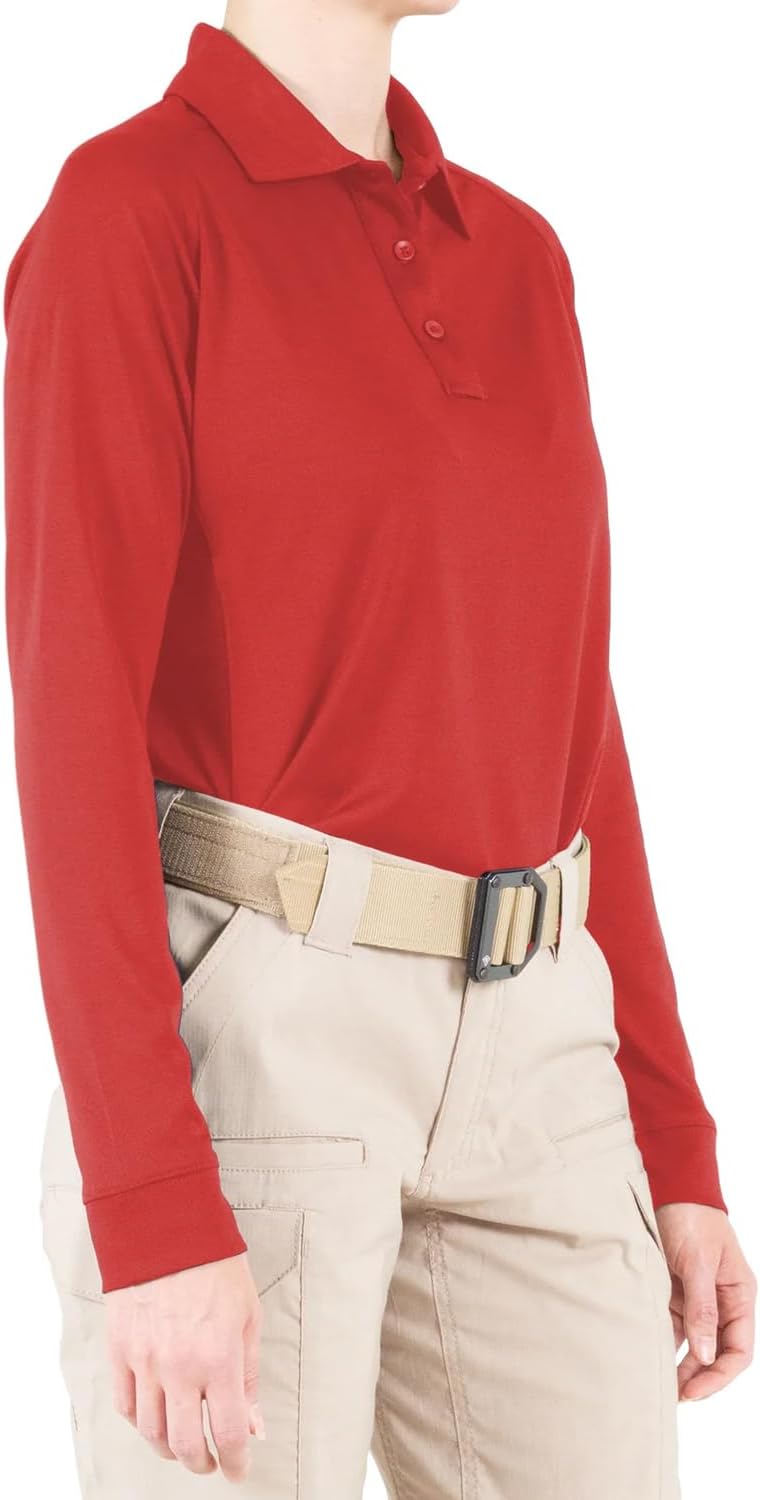 First Tactical Women's Performance Long Sleeve Polo