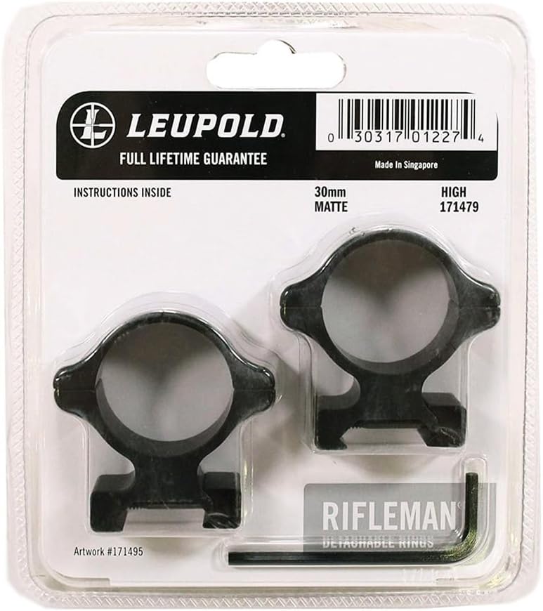 Leupold Rifleman 30mm Detachable Scope Rings, Matte