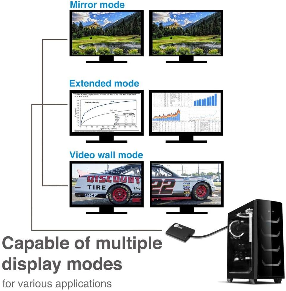 SIIG DisplayPort MST Hub Splitter (Multi-Stream Transport)