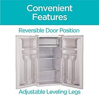 BLACK+DECKER Compact Refrigerator Energy Star Single Door Mini Fridge with Freezer