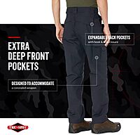 Tru-Spec 24-7 Original Tactical Pants for Men - Water-Resistant Cargo Work Pants with Concealed Carry and Knee Pad Openings