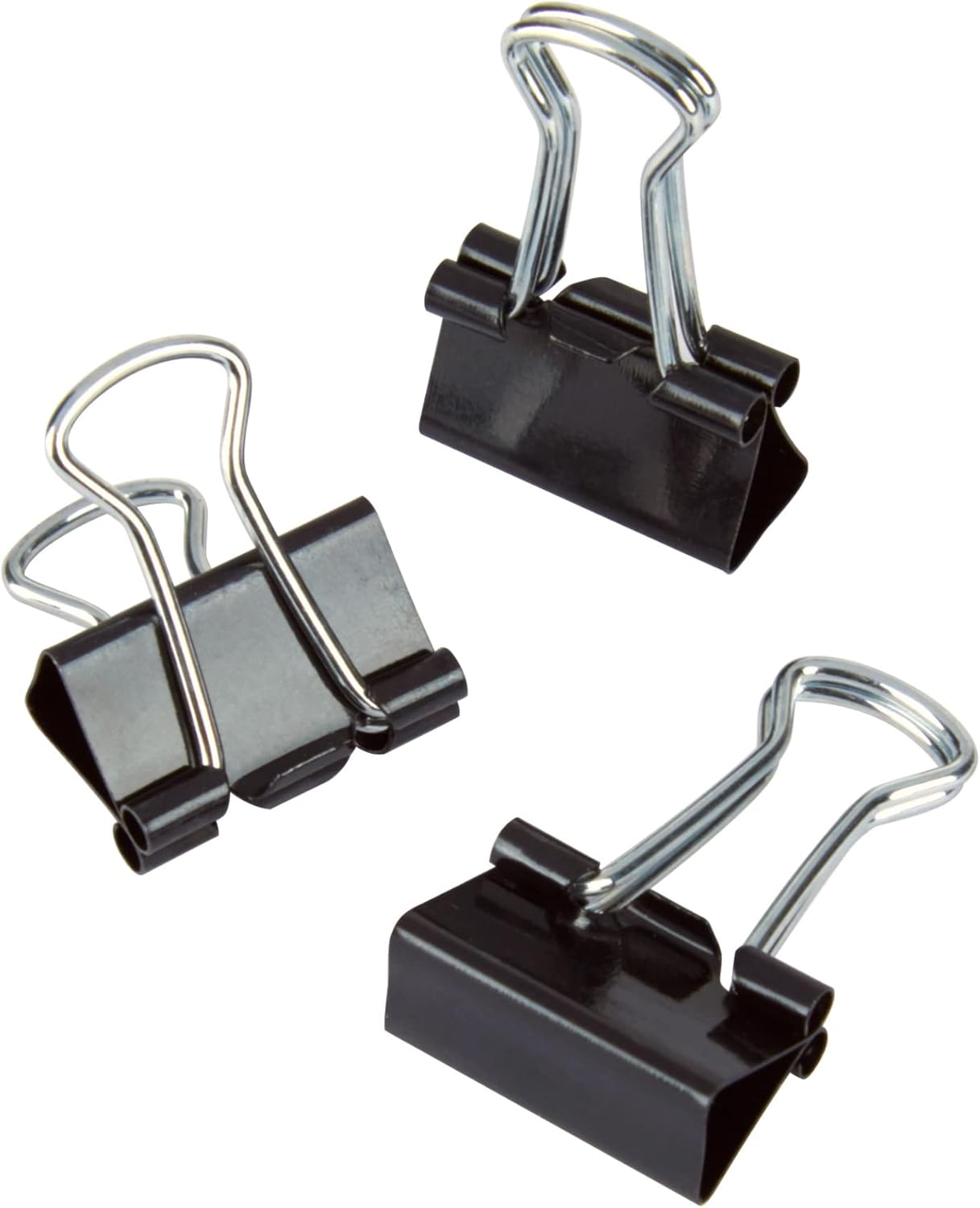 Office Depot® Brand Binder Clips, Mini, 9/16" Wide, 1/4" Capacity, Black, Pack Of 60