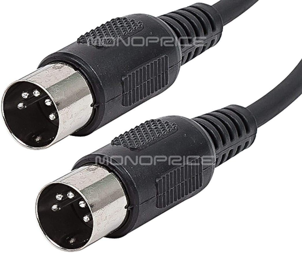 Monoprice MIDI Cable with Keyed 5-Pin DIN Connectors