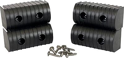 Caliber BunkWrap End Cap 2x4" Black Accessory Kit w/Stainless Steel Hardware *4-Pack