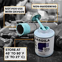 Gasoila Soft-Set Pipe Thread Sealant with PTFE – Non-Hardening Paste for Metal & Plastic
