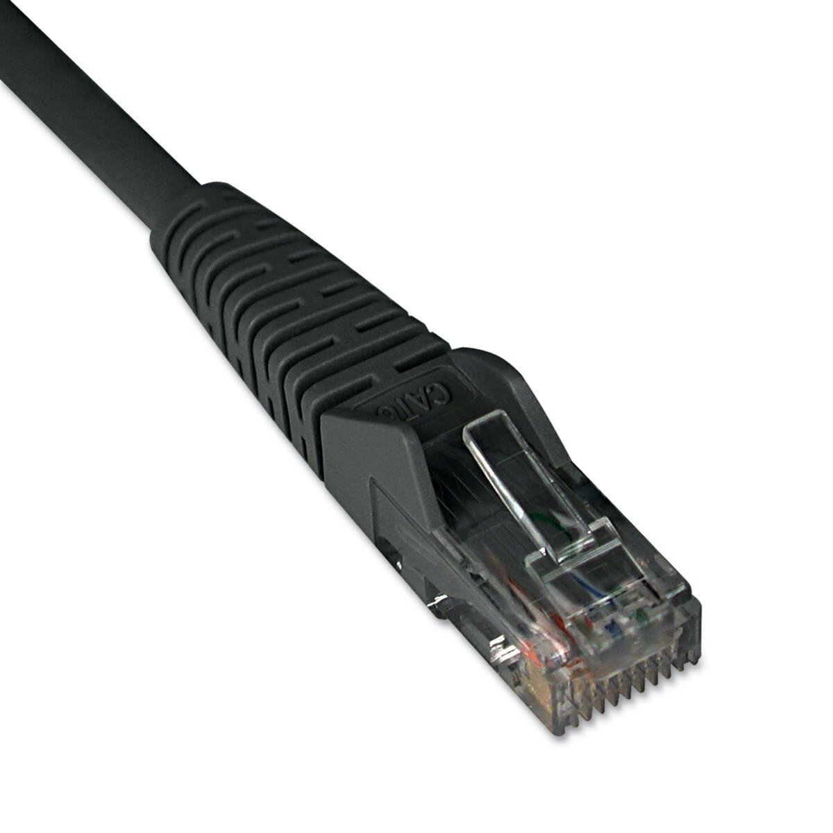 Eaton Tripp Lite Series Cat6 Gigabit Snagless Molded (UTP) Ethernet Cable (RJ45 M/M), PoE, Black, 1 ft. (0.31 m) - N201001BK