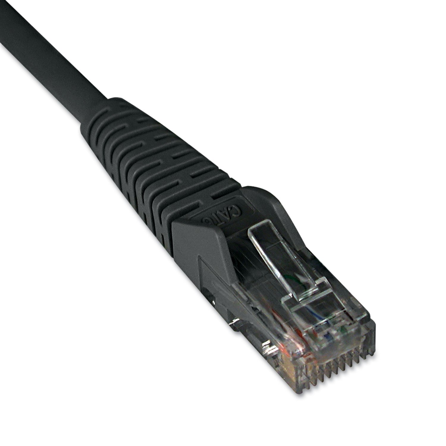 Eaton Tripp Lite Series Cat6 Gigabit Snagless Molded (UTP) Ethernet Cable (RJ45 M/M), PoE, Black, 1 ft. (0.31 m) - N201001BK