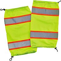Ergodyne unisex-adult Glowear 8009 Hi-vis Two-tone Mesh Leg Gaiters - Class E One Size Lime