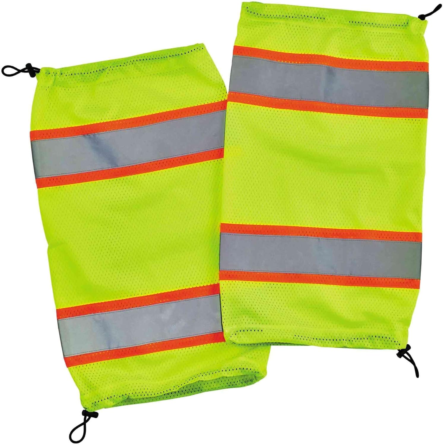 Ergodyne unisex-adult Glowear 8009 Hi-vis Two-tone Mesh Leg Gaiters - Class E One Size Lime