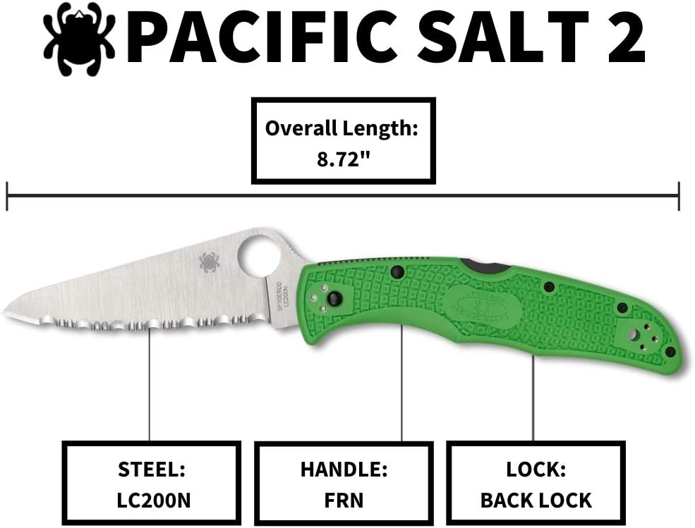 SPYDERCO Pacific Salt 2 Lightweight Folding Knife